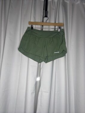 Patagonia Olive Athletic Running Shorts